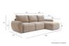 Norum Sofa Bed with Chaise Lounge