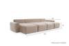 Norum-Sofa-Bed-U-shape-With-Chunky-Arms