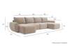 Norum-Sofa-Bed-U-shape-With-Curve-Arms