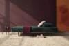 RECAST PLUS Sofa ben brun Dess.547-velvet-army