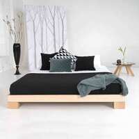 Cube bed frame 140x200 solid beech