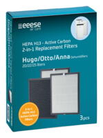 HEPA & Active Carbon FIlter 3-Pack for Hugo, Otto, Anna