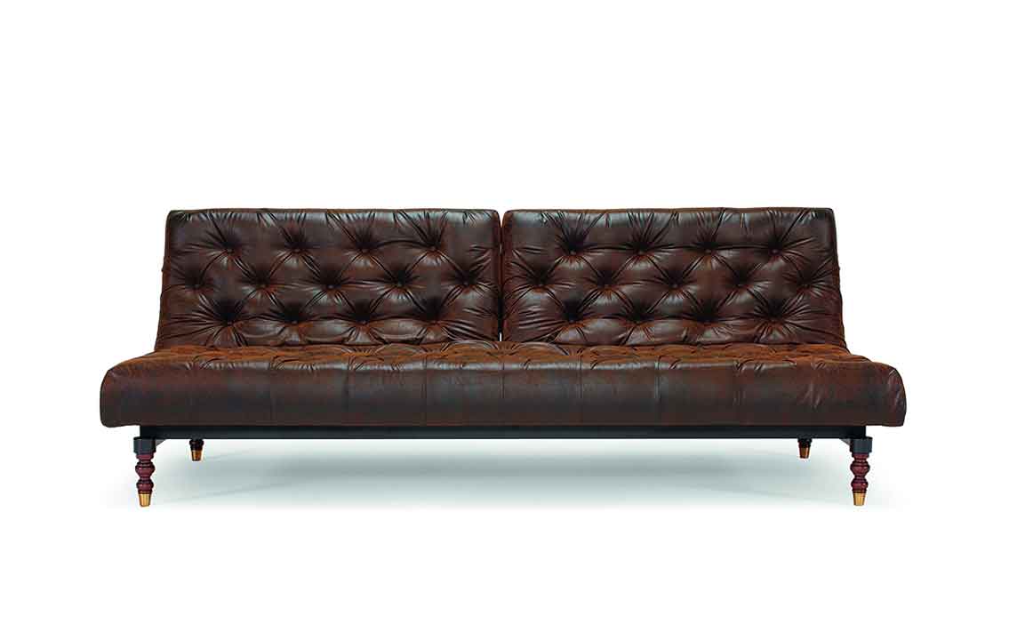 RETRO sofa brun læder look 8.745,00